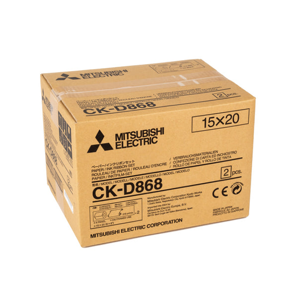 Mitsubishi CK-D868 Carta + Ribbon per stampante CP-D80 CP-D90 Mitsubishi CK-D868 Carta + Ribbon per stampante CP-D80 CP-D90